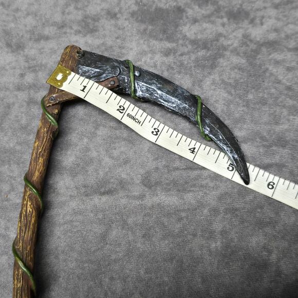 DWK Gothic Grim Reaper Holding Tealight Candle Lantern Statue Removable Scythe - Picture 12 of 14